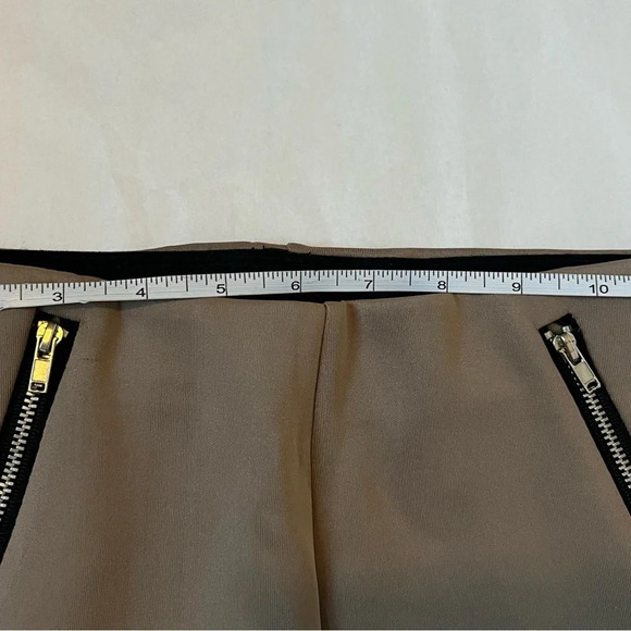 Women’s Beige Nude Leggings With Zip Accents On The Sides Size S Forever 21 - Picture 7 of 11